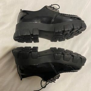 Platform Lace-up Loafer Oxfords